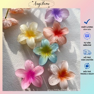  Kẹp Tóc Hoa sứ ANGIHOME Kẹp tóc hoa Nhiều Màu Sắc Phong Cách Hawaii 