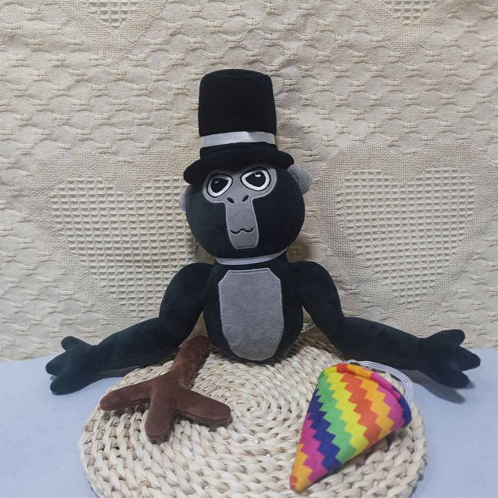 Gorilla Tag Monkey Plush Stuffed Animal for Kids Thanksgiving Birthday Easter