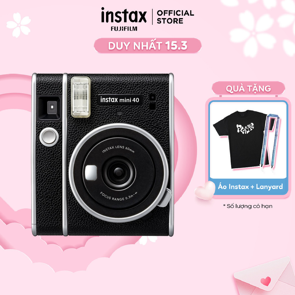 Máy Ảnh Chụp Lấy Liền Fujifilm Instax Mini 40 - Bảo Hành 12 Tháng