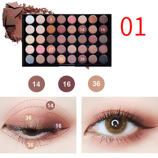 Bảng phấn mắt Pffee 40 màu [Matte + Glitter]