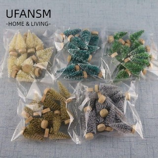 Ufansm 24 cây thông noel mini xinh xắn|cây tuyết tùng trang trí giáng sinh