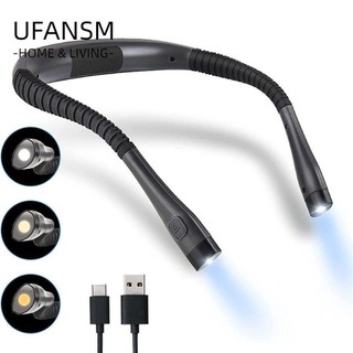 UFANSM LED Đeo Cổ Có Thể Sạc Lại Dùng Đọc Sách Khi Cắm Trại
