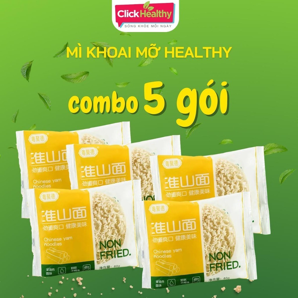 [Combo 5] Mì Khoai Mỡ Healthy Nhập Khẩu - Pack 300g