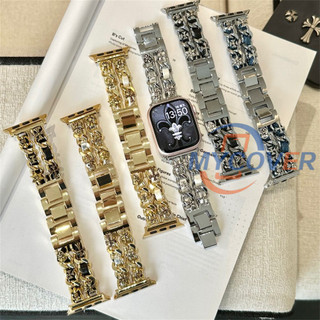 Dây đeo kim loại thời trang cao cấp cho đồng hồ thông minh ultra 2 ultra series 9 8 7 6 se 5 4 3 2 1 kích thước 49mm 41mm 45mm 44mm 42mm 40mm 38mm phụ kiện dây đồng hồ thông minh