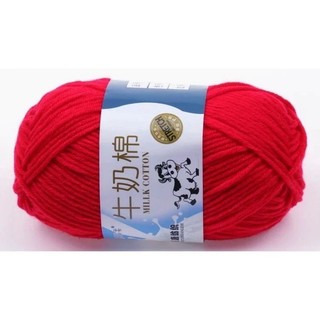 [ Được chọn màu ] Sét 10 cuộn Len milk bò cuộn 50g chất liệu mềm mịn sợi chập 5