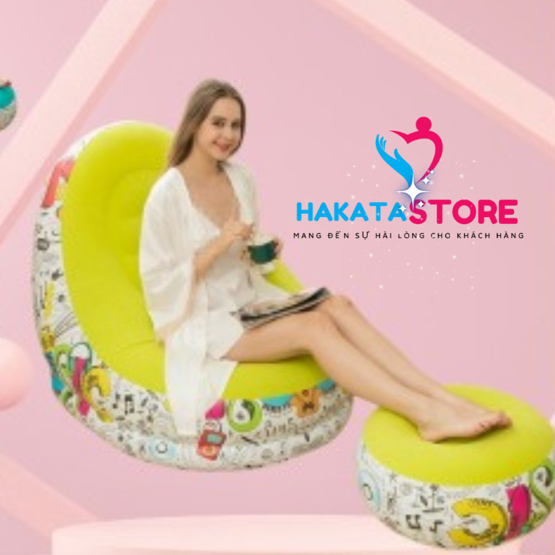 Bộ Ghế SOFA Lười Tựa Lưng Bơm Hơi SHKAT01. Kiểu Dáng Hàn Quốc Bọc Nhung Mềm Mại-Mẫu Hiện Đại -BẢO HÀNH 1-1 HAKATASTORE | BigBuy360 - bigbuy360.vn