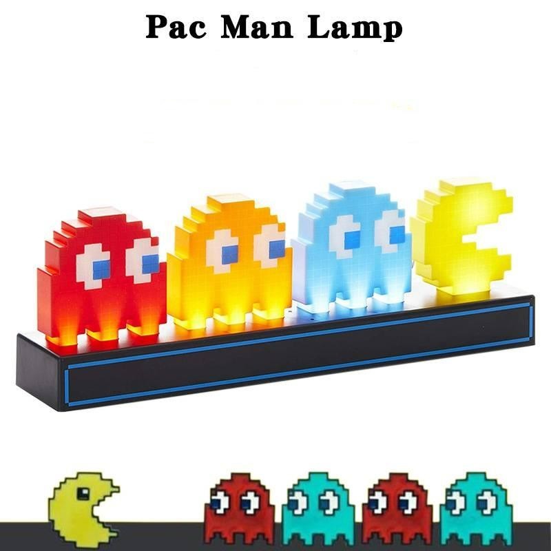 [A] Đèn Pixel Pac Man Visual Illusion 3D Biểu tượng trò chơi Đèn LED PAC MAN
