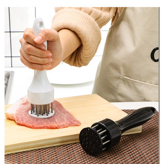 Dụng cụ châm bì, xâm bì, cây châm thịt lợn 16 lỗ xiên, xăm thịt, làm mềm thịt, làm heo quay da giòn,cây Đâm thịt-MCKES