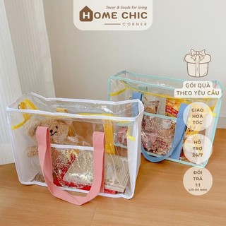 Túi tote trong suốt PVC đeo vai đựng đồ đi biển, phụ kiện đi biển sành điệu | Home Chic Corner