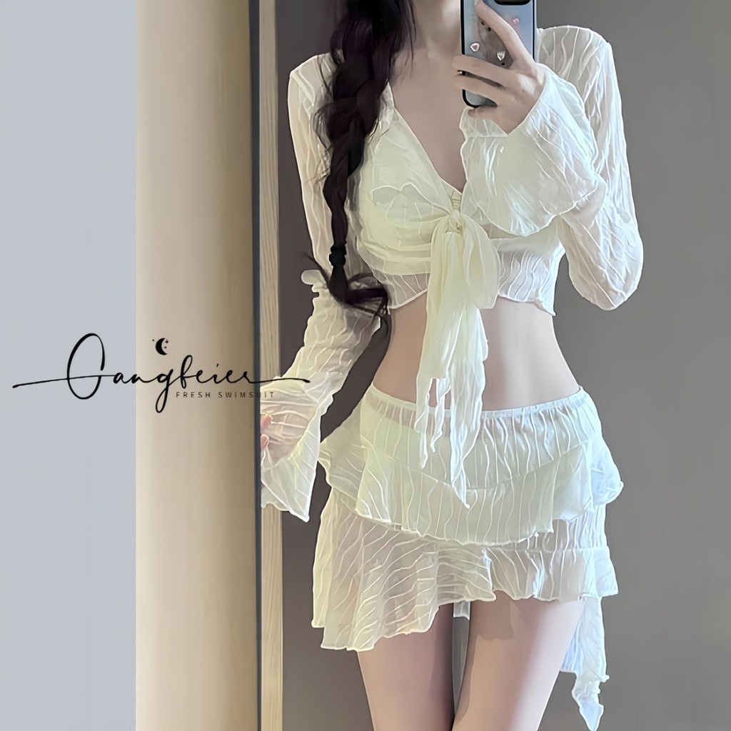 Đồ Bơi Nữ Bikini 2024 Phong Cách Mới Ôm Hơn Nhìn Gợi Cảm Chia Đồ Bơi Đi Biển