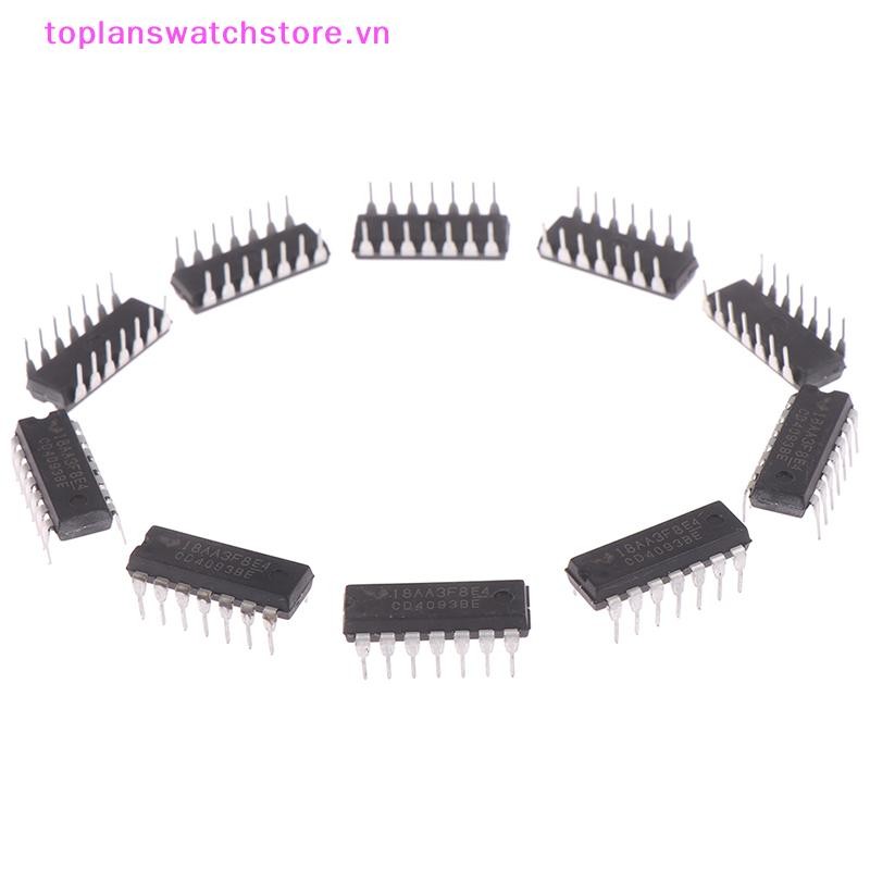Toplanswatchstore 10 CÁI CD4093BE CD4093 4093 DIP-14 TI CHIP IC VN