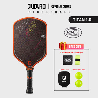 Juciao USAPA Quả cầu đánh bóng bề mặt dệt bằng titan được phê duyệt để xoay và điều khiển Xốp phun cạnh Pickleball giữ nhiệt