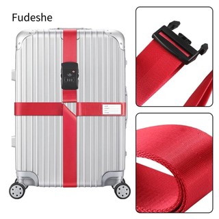 Fudeshe Luggage Straps Travel Accessories Travel Buckle TSA Password Customs Lock Luggage Belt