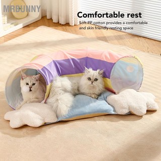 Mrbunny Mèo Đường Hầm Giường Có Thể Tháo Rời Ống Tương Tác Đồ Chơi Bóng Treo Để Đuổi Ngủ Thư Giãn