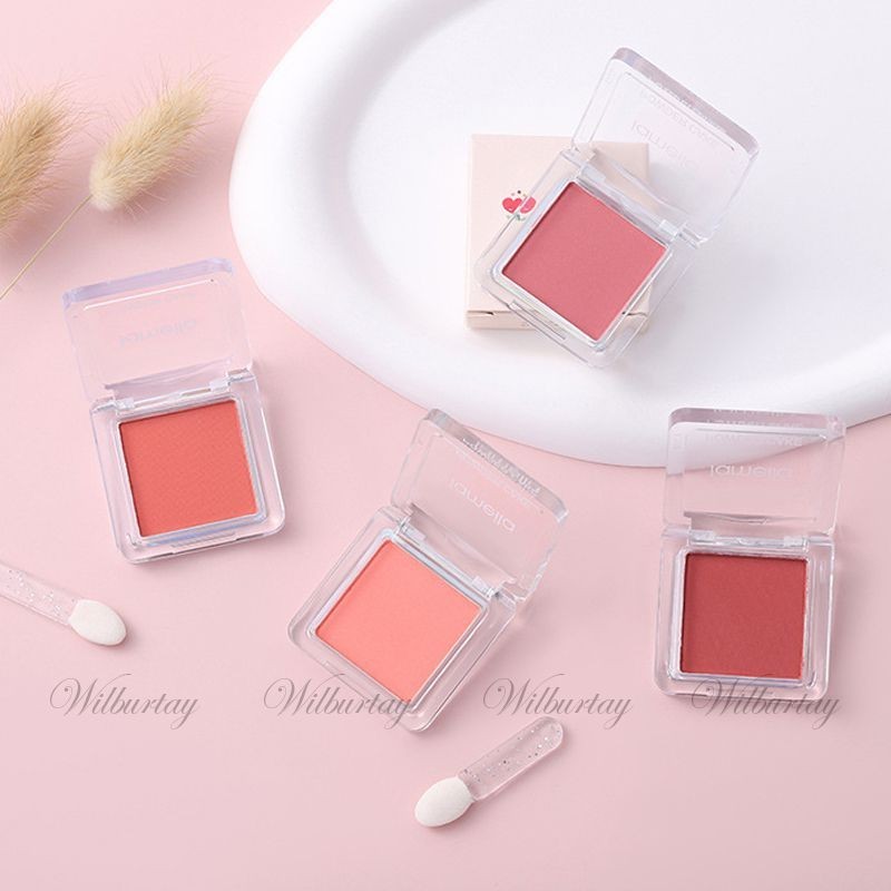 Wilburtay💗Phấn Má Hồng Mềm Mịn Tạo Khối Trang Điểm Lâu Trôi Không Thấm Nước
