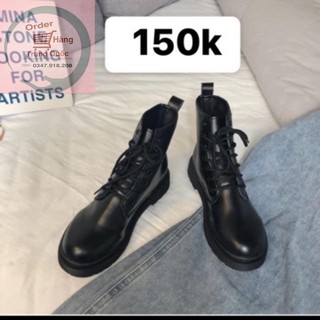 Giày boots cao cổ ulzzang HÀNG có sẵn