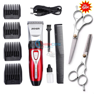 [freeship]Tông Đơ Cắt Tóc Gia Đình Jichen JC-0817 tặng kèm kéo cắt kéo tỉa(bảo hành 12 tháng)