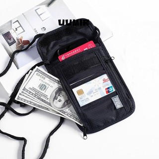 UUMIR Túi ID hộ chiếu RFID, Túi đựng tài liệu Nylon đa chức năng, Túi đựng hộ chiếu chống nước di động Du lịch