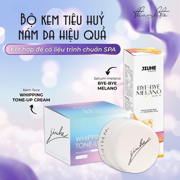 Kem Face Jiuhe và Serum Jiuhe Thanh Tô Cosmetic Chính Hãng Full Size - Mẫu Mới, Date Mới