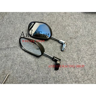 Kính xe máy kiểu SPARK chân xi bóng kèm chân xoay 360 độ gắn nhiều loại xe (ren thuận)