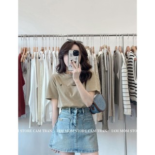 Áo thun cộc tay lông thỏ thêu ngựa Myra Ao3558/P0K39
