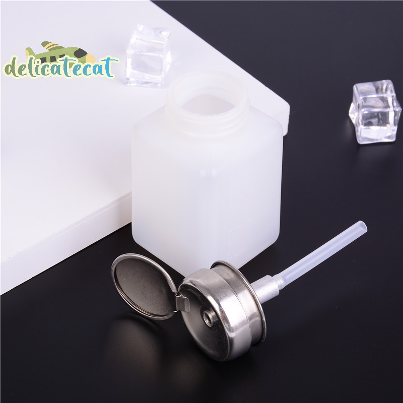 [Delicatecatv] 1Pc Sơn Móng Tay Tẩy Sữa Rửa Mặt Hộp Đựng Chai Bơm Acetone Rỗng