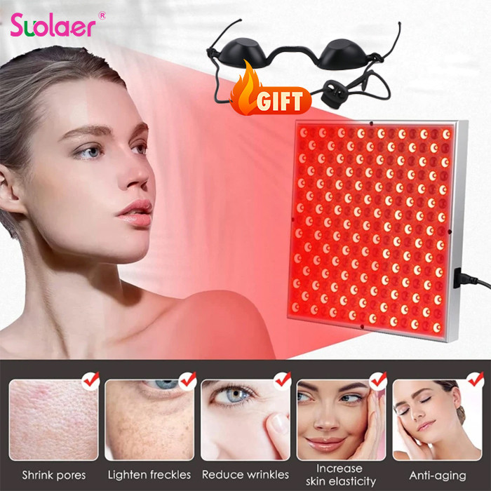 Đèn LED đỏ 660nm Tấm trị liệu hồng ngoại gần 850nm để điều trị cơ thể, tuần hoàn máu và mỹ phẩm