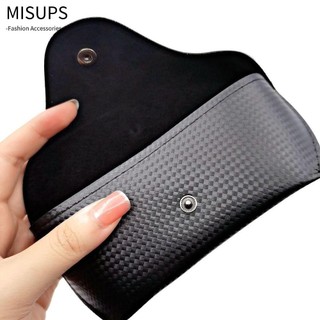 MISUPS đựng mắt kính MISUPS chất liệu da PU mềm có nút cài thời trang cho nam và nữ