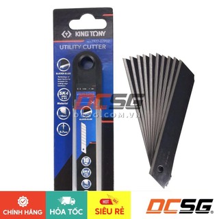 Lưỡi dao cắt 18mm cao cấp thép sk4 - 10 lưỡi kingtony 7977-07p02 | dcsg
