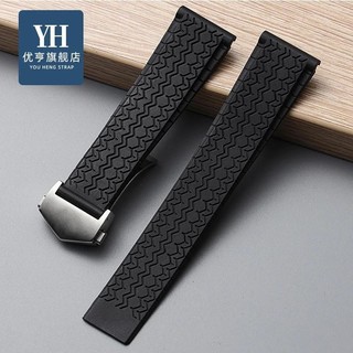 Cao su silicon dây đeo đồng hồ màu đen dây đồng hồ 22mm cho dây đeo tag carrer f1 cho dây đeo heuer khóa bướm drive timer dây đeo đồng hồ