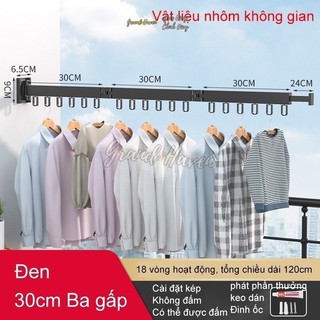 Thanh Phơi đồ giá treo quần áo bằng kim loại tiết kiệm không gian gấp khúc chắc chắn Grand Haven thiết kế thông minh