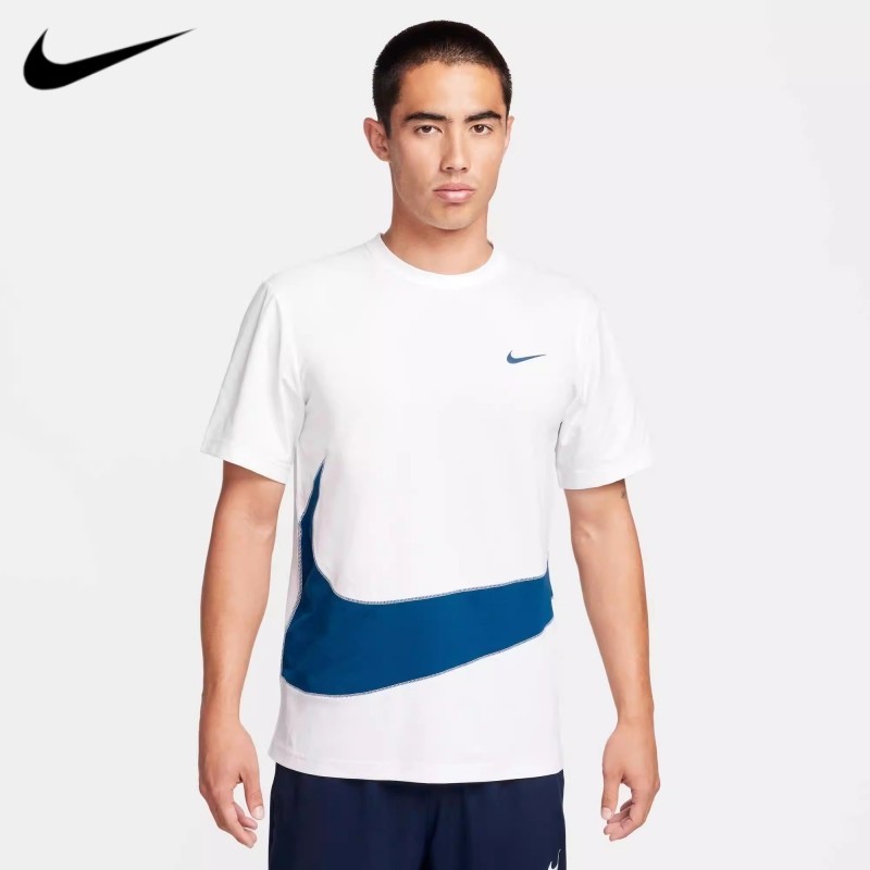 Áo thể thao ngắn tay khô nhanh dành cho nam Nike 100% chính hãng in Logo lớn thoáng khí FB8580