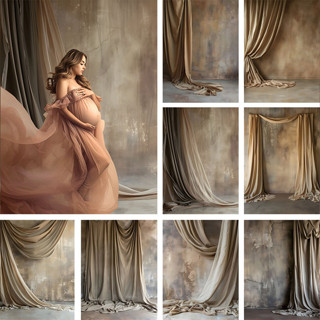 Nền Chụp Ảnh Màu Nâu Họa Tiết Treo Tường Người Lớn Sinh Nhật Cưới Bà Bầu Chân Dung Trang Trí Phông Nền Ảnh Studi