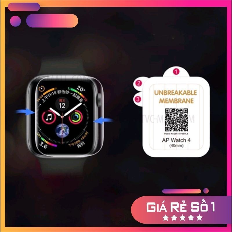 Miếng Dán PPF Apple Watch Chống Trầy Xước Bảo Vệ Màn Hình Apple Watch