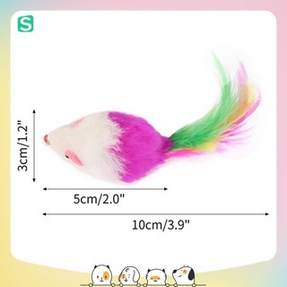 Chuột lông vũ đồ chơi cho mèo🐹