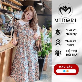 Đầm bầu hoa nhí, Váy Bầu Xinh babydoll thiết kế đi dự tiệc công sở đẹp thời trang cao cấp