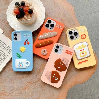 Ốp bảo vệ silicon Creative Delicious Series iPhone13 12 11 Pro MAX XR i7 Plus Vỏ điện thoại chống sốc toàn diện 6s