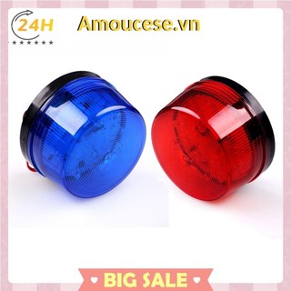 Báo động an ninh LED 12V Cảnh báo tín hiệu nhấp nháy Còi báo động màu xanh đỏ Đèn nhấp nháy