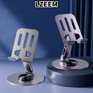 Giá đỡ điện thoại di động LZEEM, Giá đỡ máy tính để bàn xoay vô hạn, Chất liệu hợp kim có thể gập lại Giá đỡ phẳng tản nhiệt rỗng