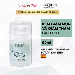 Kem Giảm Mụn Viêm Sưng Và Giảm Thâm Lành Tính An Toàn Cho Da Dầu Mụn, Hỗn Hợp POSTQUAM Pure Matte 50ML Q13