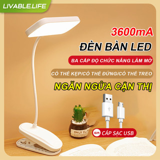 Đèn học đèn led kẹp bàn bảo vệ mắt khi học tầm nhìn đèn kẹp bàn học bảo vệ mắt chống loá sạc tích điện sun