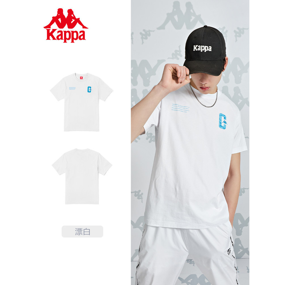 Bán Kappa Kappa Lão Thị Ngắn Tay Mùa Hè Nam Retro Thể Thao Áo Thun Cotton Nguyên Chất Cổ Tròn In Hìn