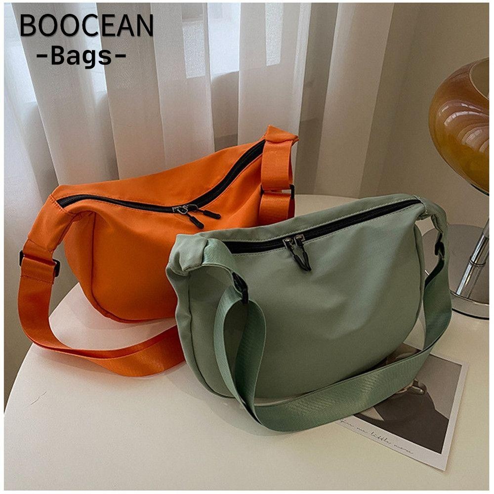 BOOCEAN Túi Messenger Túi vải nhẹ cổ điển Túi đeo vai thông thường