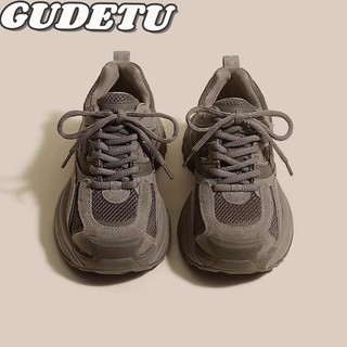 GUDETU❤Giày Daddy. Giày cao gót nữ đế dày Giày nhẹ thoải mái thoáng khí bề mặt lưới nhỏ dành cho nữ