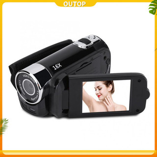Outop 1080p Full Hd 16MP DV Máy quay Video kỹ thuật số Màn hình xoay 270 độ 16x Zoom kỹ thuật số ban đêm