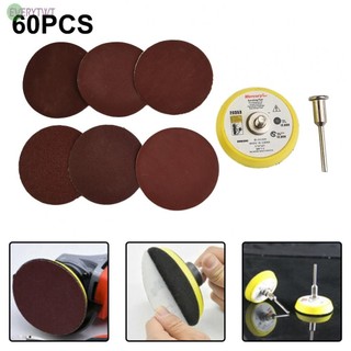 -NEW-Durable 50mm 60 chiếc Miếng chà nhám Đánh bóng Đĩa mài mịn Đĩa chà nhám