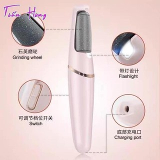 Máy Mài Chà Gót Chân Cầm Tay (Màu Hồng)