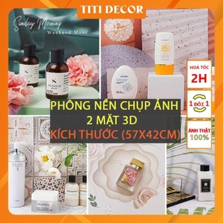 Phông nền chụp ảnh size nhỏ 2 mặt phông nền 3D chụp ảnh sản phẩm phông nền giấy TITI DECOR