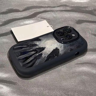 Ốp điện thoại chống rơi toàn diện sáng tạo Black Man cho iPhone7 7plus 8 8plus xs xr 11 12 13 14 15 Pro Plus Promax
