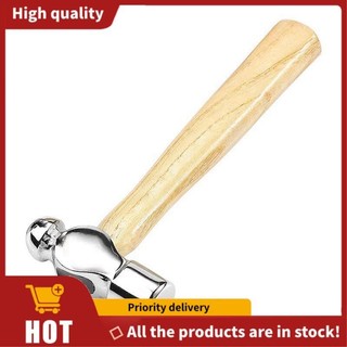 Tay cầm bằng gỗ Búa tròn Lắp đặt tại nhà Búa nhỏ Búa óc chó 0.25P Búa chế biến gỗ Búa Mini Dụng cụ cầm tay